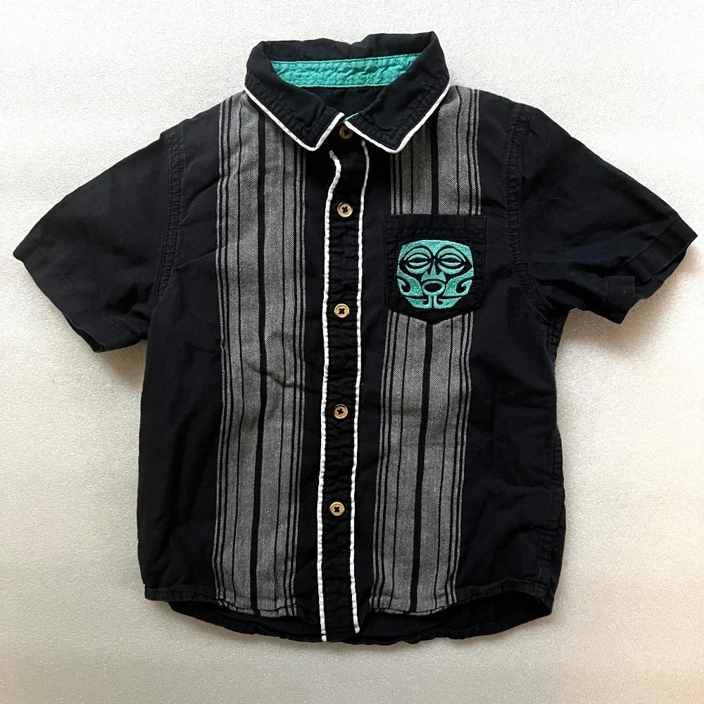 OshKosh Embroidered Hawaii Surfer Button Down